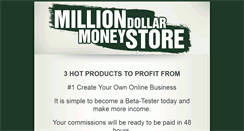 Desktop Screenshot of milliondollarmoneystore.com